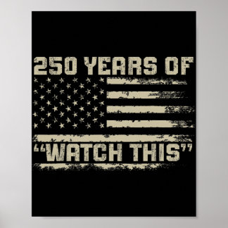 Póster 250 Años Aniversario América 1776-2026 Independenc