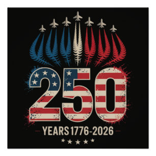 Póster 250 años aniversario de América