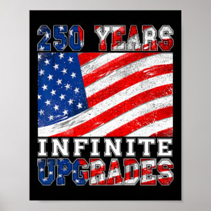 Póster 250 Años Aniversario de América 1776-2026 Independ