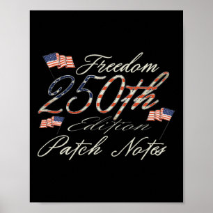 Póster 250 Años Aniversario de América 1776-2026 Independ