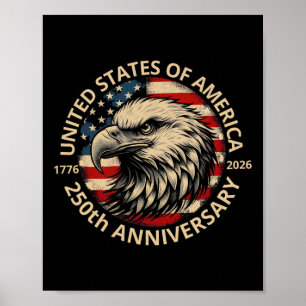Póster 250 Años Aniversario de América 250º Independencia