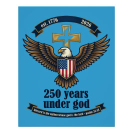 Póster 250 Años Bajo Dios