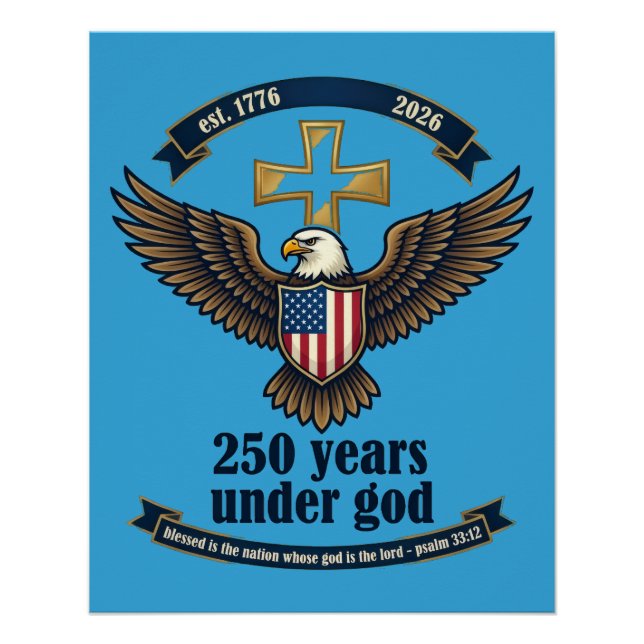 Póster 250 Años Bajo Dios (Anverso)