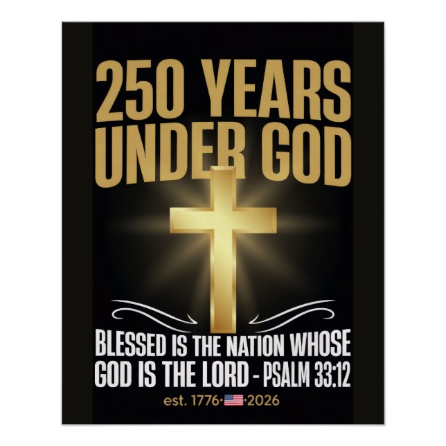 Póster 250 Años Bajo Dios (Anverso)