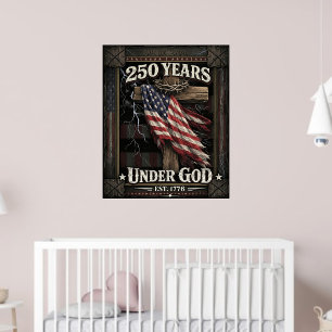 Póster 250 Años Bajo Dios Nosotros El Pueblo EE. UU. 2026