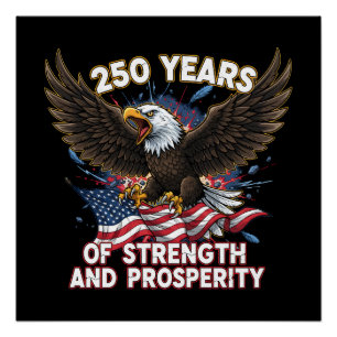 Póster 250 Años de Águila Patriótica de Fuerza
