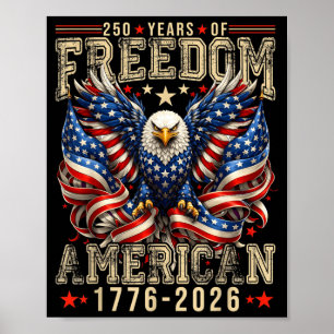 Póster 250 años de dom 1776 2026 4 de julio 250