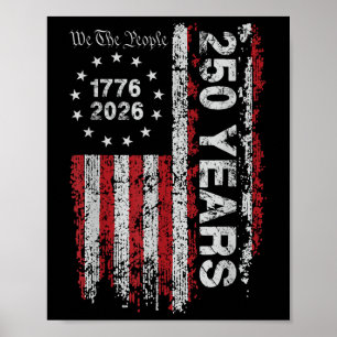 Póster 250 Años De Independencia De Estados Unidos 4 De J