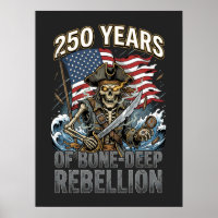 250 Años de Rebelión Profunda Esqueleto Pirata