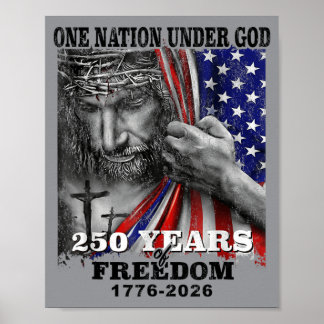 Póster 250 Años Dom 1776 2026 250º 4 de Julio