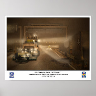 Póster 256 Brigada de Infantería en el Iraq