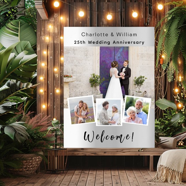 Póster 25.º aniversario de boda foto de bienvenida (Subido por el creador)