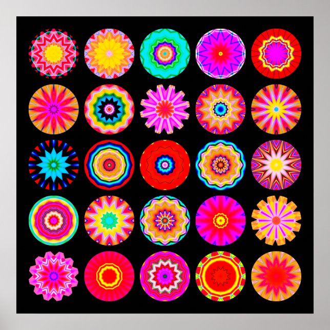 Póster 25 Mandalas II (Frente)