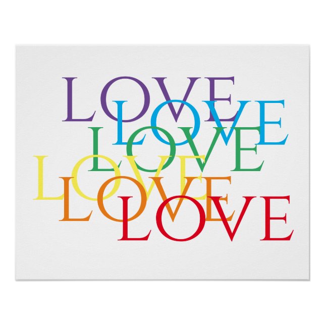 POSTER 25x20 DE AMOR DE RAINBOW