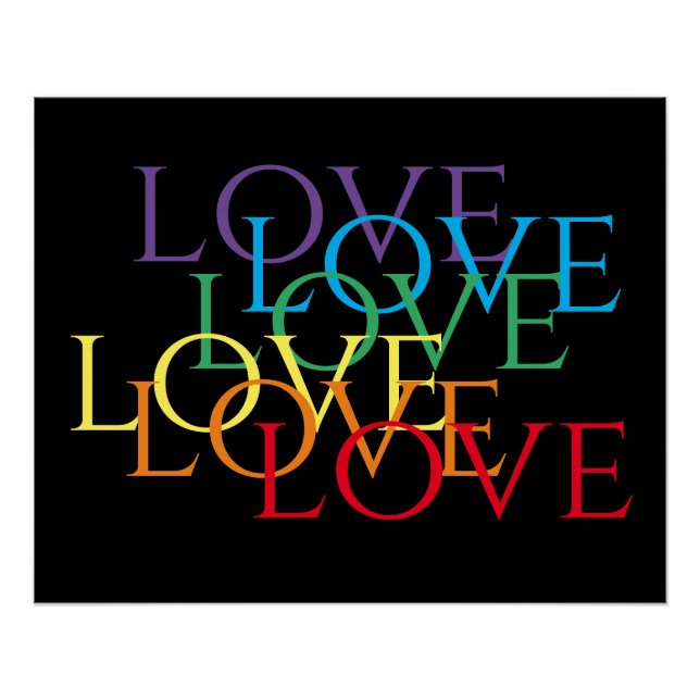 POSTER 25x20 de RAINBOW LOVE II (Anverso)