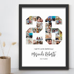 Póster 26.º Collage de fotos de cumpleaños 26 Personaliza<br><div class="desc">Celebrar el 26 cumpleaños con este poster de collage de fotos número 26 personalizado. Este regalo de personalizable también es perfecto para el aniversario de los bodas. Es una gran manera de mostrar preciosos recuerdos de tu vida de boda y casada. El poster presenta un collage de fotos que capturan...</div>