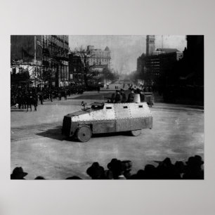 Póster 27 de marzo de 1917: Escuadrón de vehículos blinda