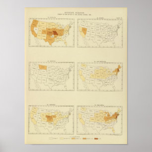 Póster 27 migración de un estado a otro 1890 MONJ
