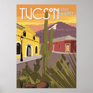 Póster 28"x20" Barrio - Tucson, Arizona