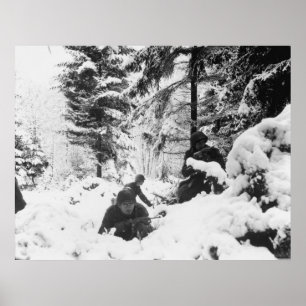 Póster 290.º Regimiento Americano en la Batalla del Grand