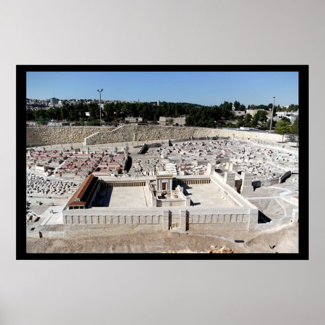 Póster 2.ª Beis HaMikdash (Templo Santo de Jerusalén) (Frente)