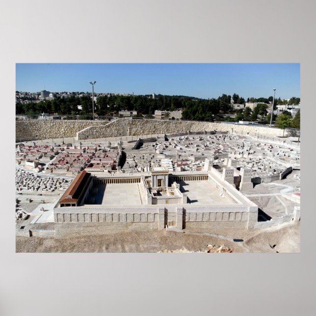Póster 2.ª Beis HaMikdash (Templo Santo de Jerusalén) (Frente)