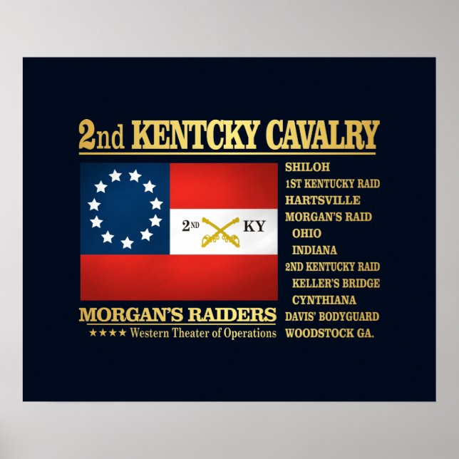 Póster 2.ª caballería de Kentucky (BA2) (Frente)