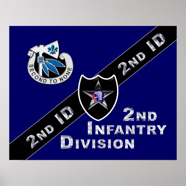 Póster 2.ª División de Infantería "División Indianhead" (Frente)