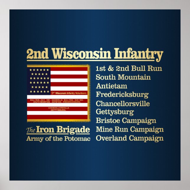 Póster 2.ª Infantería de Wisconsin (BH) (Frente)