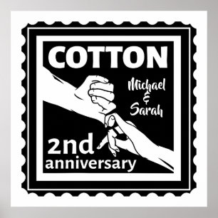 Póster 2.ª pareja de Bodas en la mano