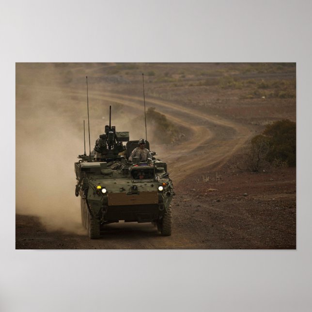 Póster 2.º Equipo de Combate de las Brigadas de Stryker (Frente)