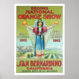 Póster 2.º Espectáculo Nacional de Naranjas 1912