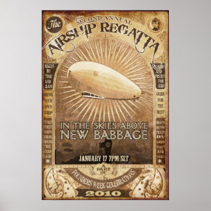 Póster 2.º Poster de la Regatta del Aeronaves de Babbage