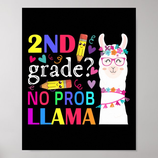 Póster 2.º primer día, sin profesora de llama (Frente)