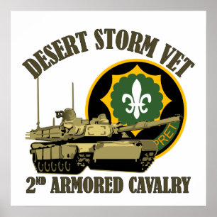Póster 2.º tanque ACR Desert Storm Vet M1