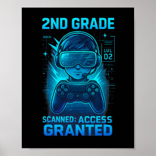 Póster 2.º Tee de Juegos para Niños con Acceso a Jugadore