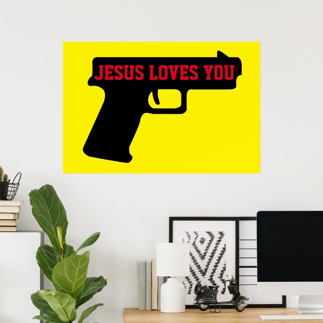 Póster 2 A - JESÚS TE AMA Poster (Oficina en casa)