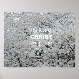 Póster 2 Cor 5:14 El amor de Cristo nos obliga.