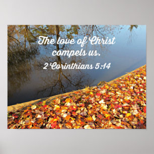 Póster 2 Cor 5:14 El amor de Cristo nos obliga.