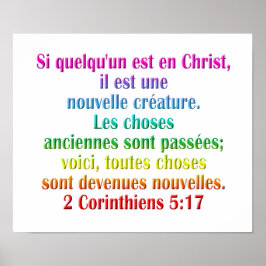 Póster 2 Corintios 5:17 Francés
