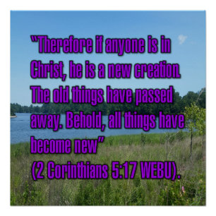 Póster 2 Corintios 5:17 WEBU