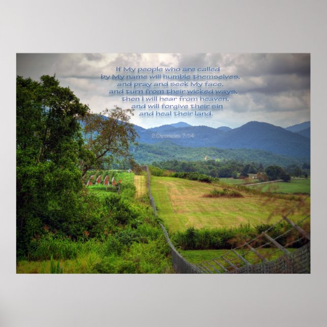 Póster 2 Crónicas 7:14 (Frente)