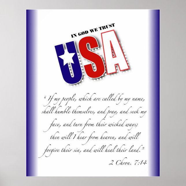 Póster 2 Crónicas 7:14 poster (Frente)