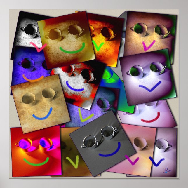 Póster 2 cups and One smile x… (Frente)