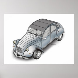 Póster 2 CV Citroen