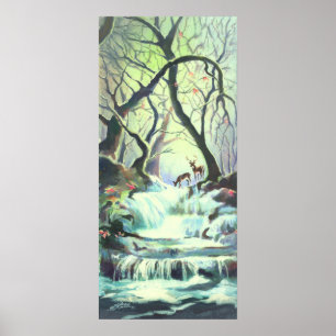 Póster 2 DEER & CREEK de SHARON SHARPE