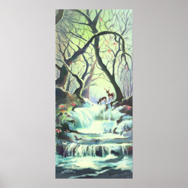 Póster 2 DEER & CREEK de SHARON SHARPE (Frente)