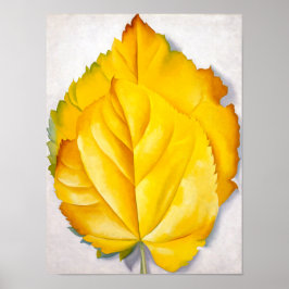 Póster 2 Hojas Amarillas | Georgia O'Keeffe |