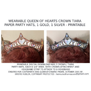 Póster 2 Impresoras de Gorras de la Reina de Corazón de T