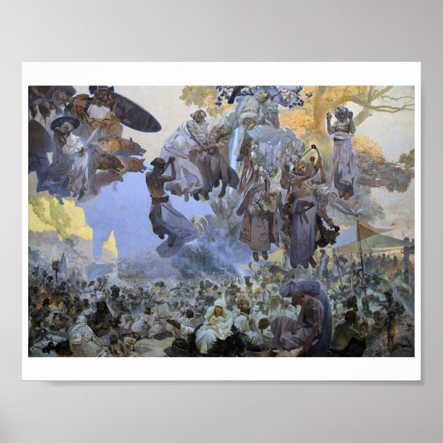 Póster #2 La celebración de Svantovit, Mucha (Frente)
